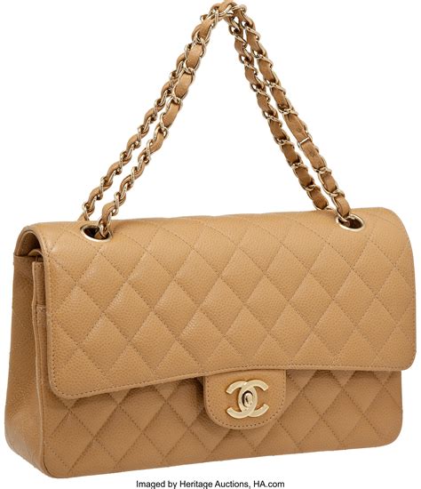 chanel classic flap caviar gold|Flap Bags .